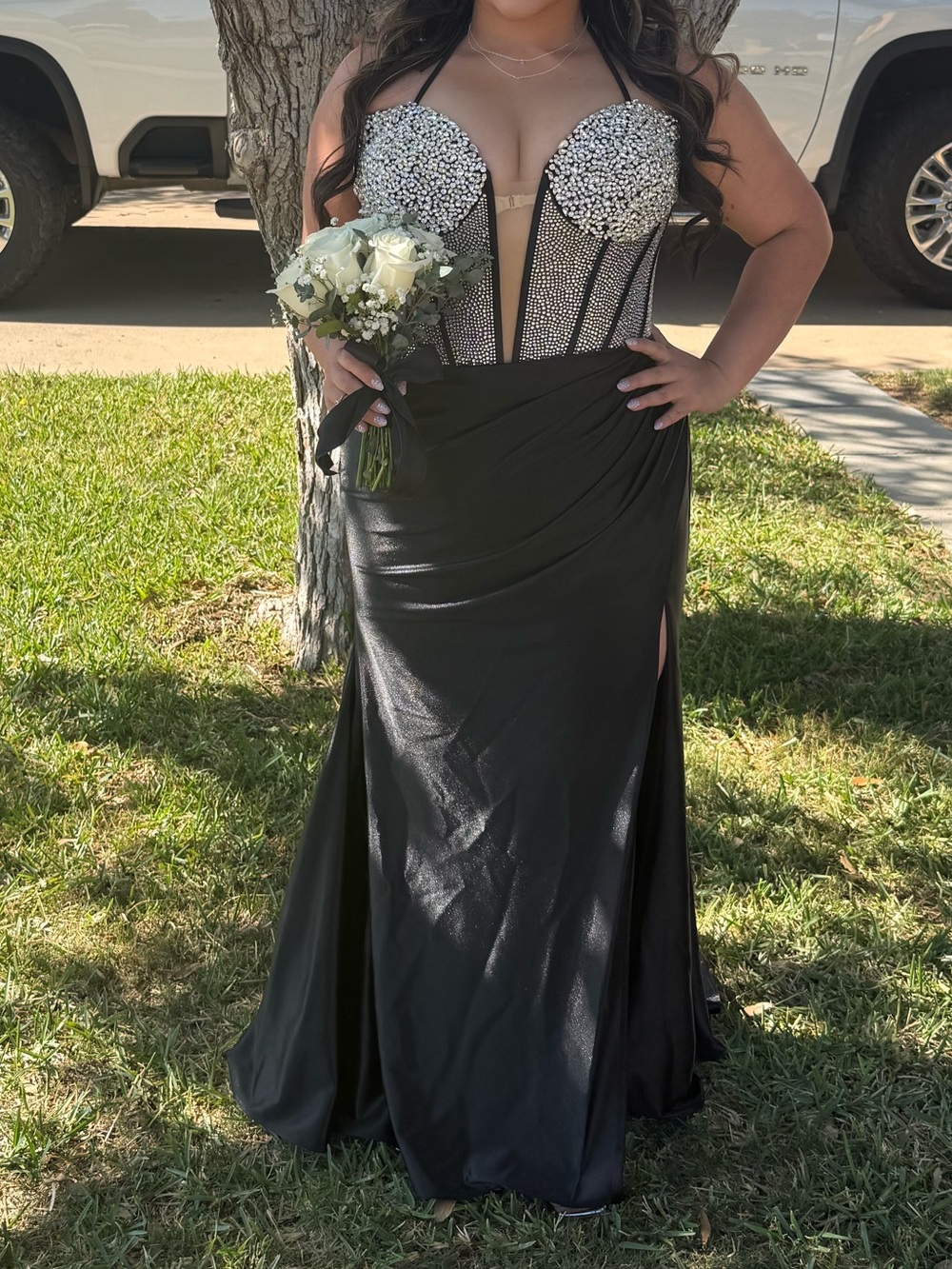 blue evening dresses LAURYN Royal MERMAID SWEETHEART NECK SEQUINS PROM DRESS – KissProm ZESICA Size:UK30 Sparkly Gold Sequined Plus